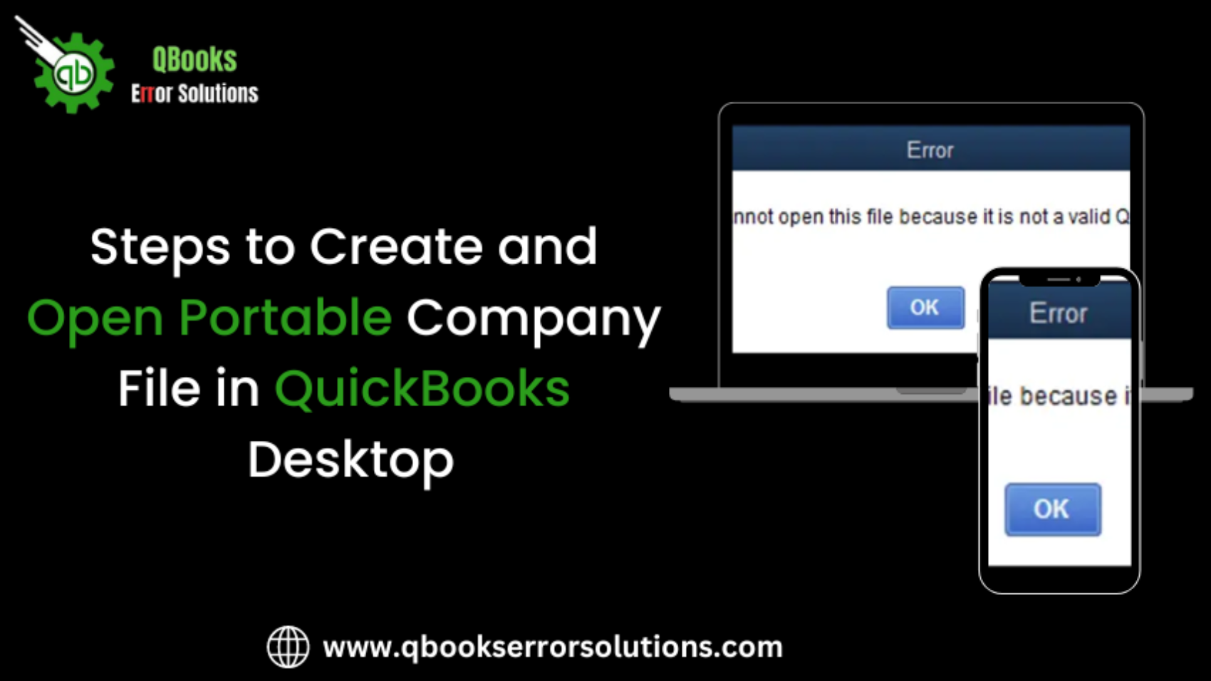 How to Create and Open Portable Company File in QuickBooks Desktop