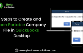 How to Create and Open Portable Company File in QuickBooks Desktop?