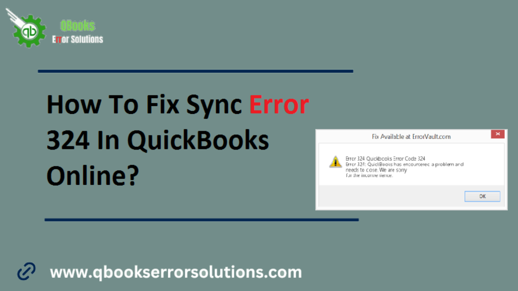 How to Fix Sync Error 324 in QuickBooks Online