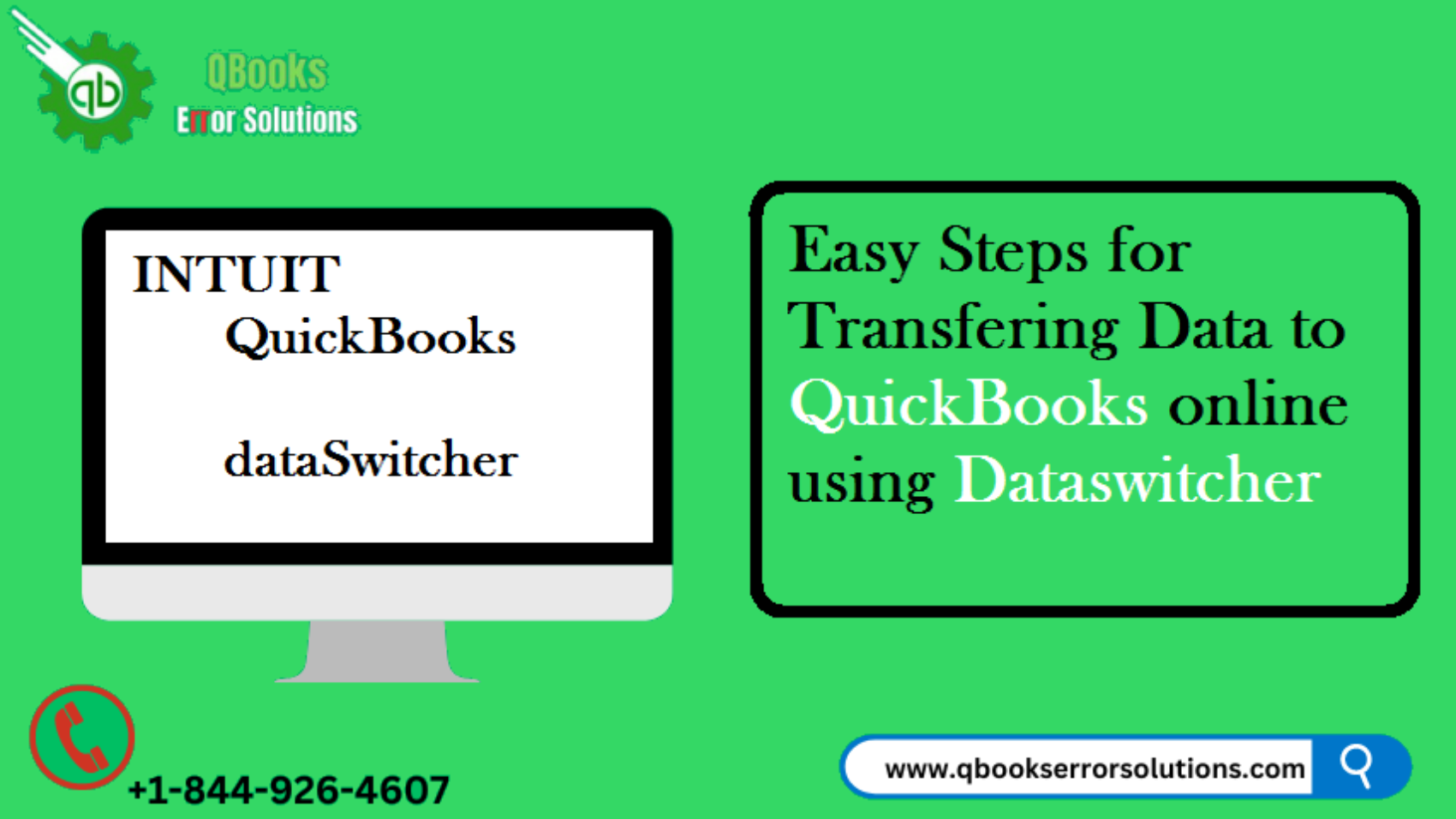 Comprehensive guide to transfer data to QuickBooks online using Dataswitcher