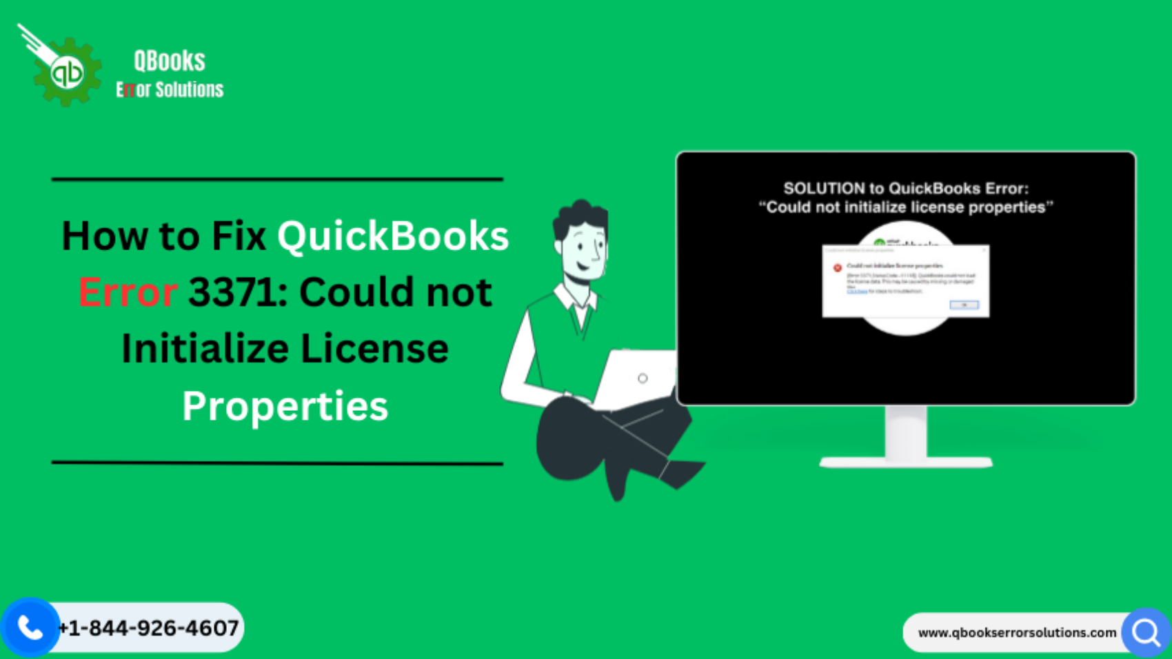 How to Fix QuickBooks Error 3371 Could not Initialize License Properties