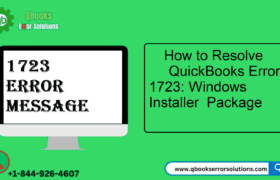How to Resolve QuickBooks Error 1723? {Windows Installer Package}