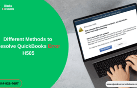 Different Techniques to Fixing QuickBooks Error H505