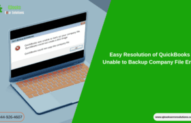 Easy Resolution of QuickBooks Unable to Backup Company File Error