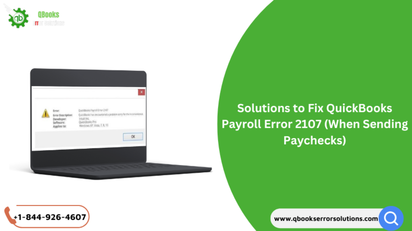 Fix QuickBooks Payroll Error 2107 (When Sending Paychecks)