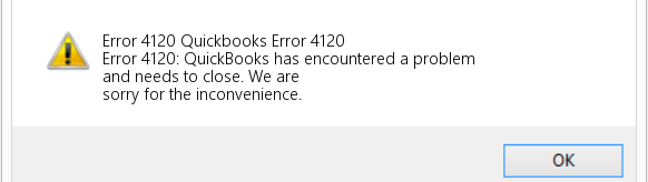 QuickBooks Error 4120