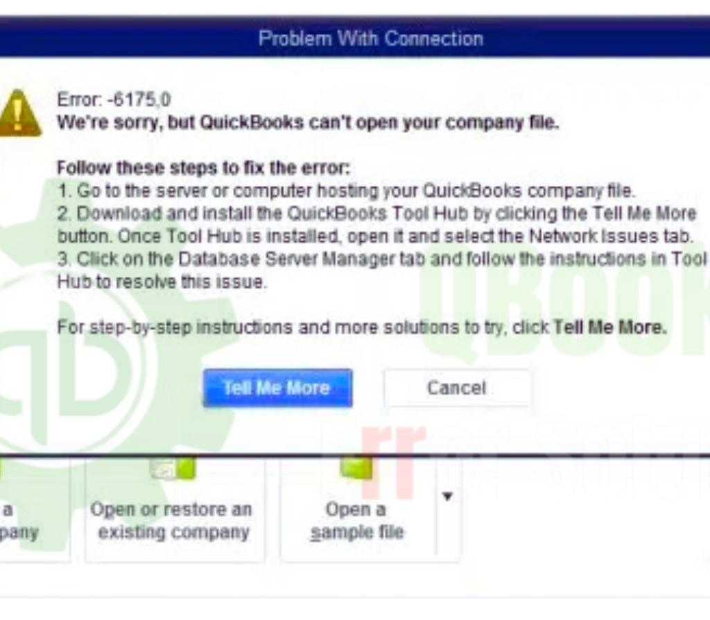 QuickBooks Error Message 6175,0